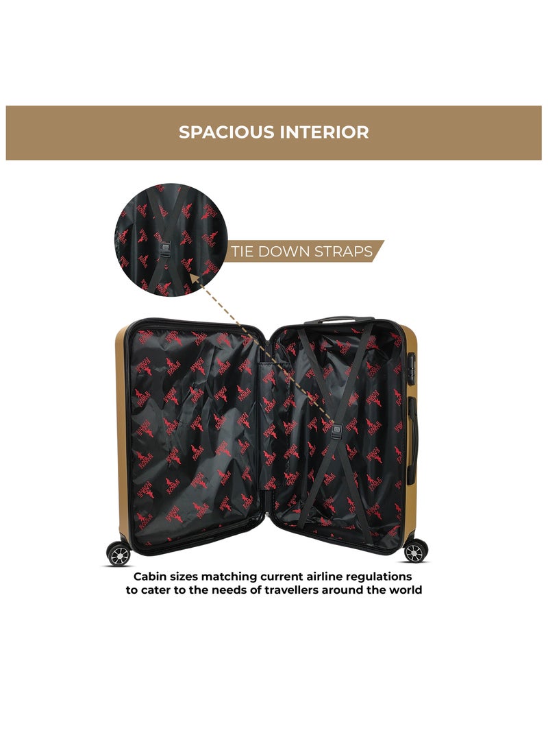 Eagle Express Expedition ABS Hard Trolley Luggage - 28 inch - Gold - Free Protective Cover - 1-Year Warranty - Image 5