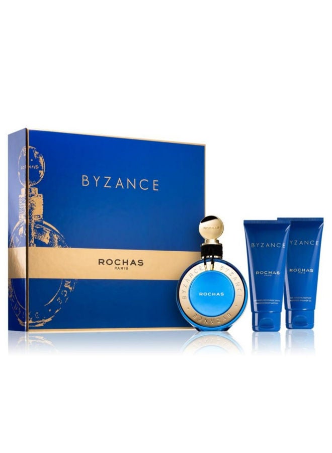 Rochas Byzance - Eau de Parfum, 90 ml + Body Lotion 100m l  + Shower Gel 100 ml Gift  Set - Image 2