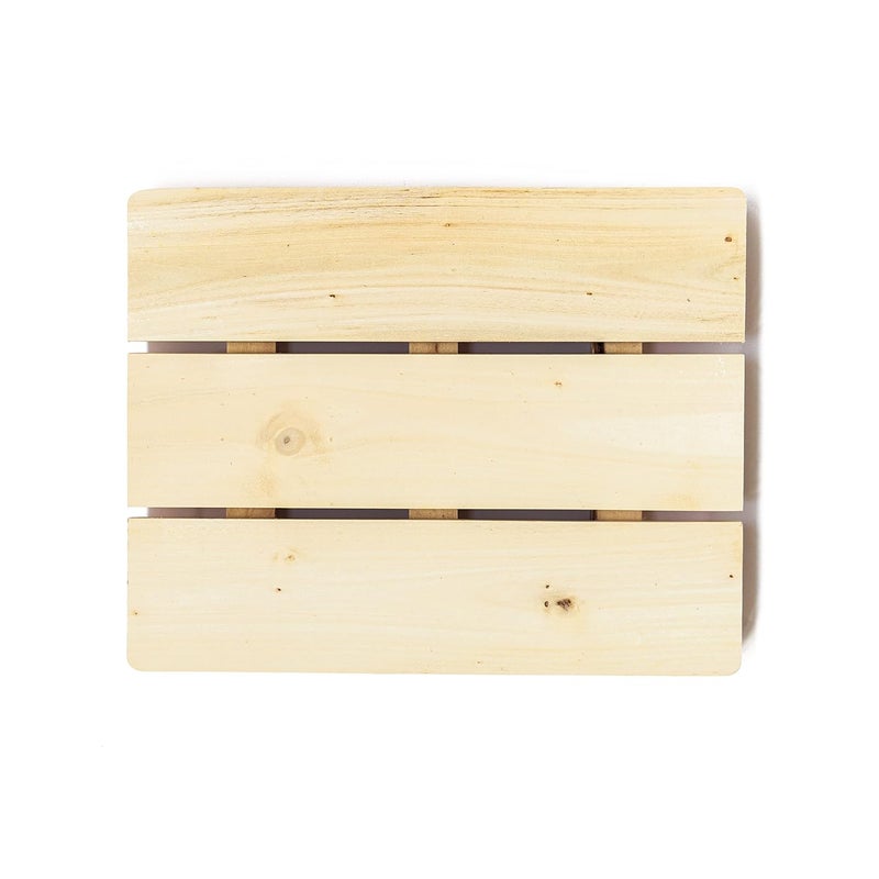 IVEI DIY Blank Name Plate - Wood Base Sheet Craft for Painting, Decoupage, Resin Art & Decoration (Rectangle) - Image 1