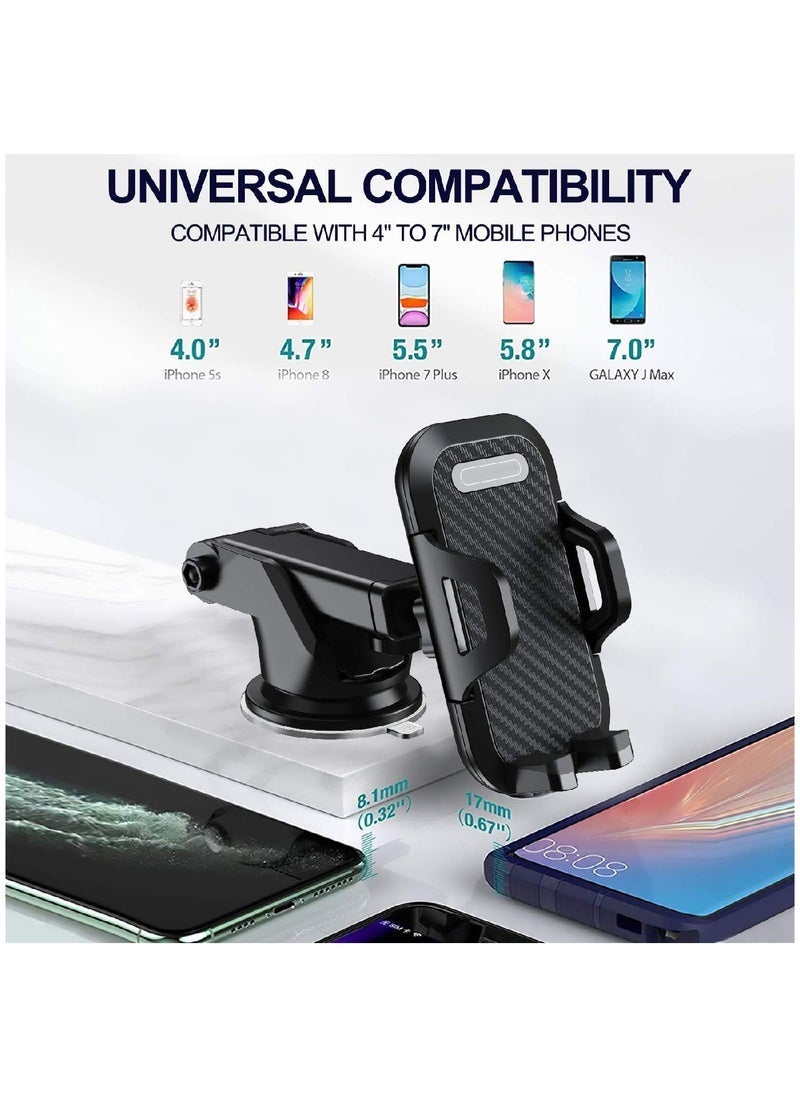 ELTRAZONE Suction Cup 360° Rotating Universal Car Holder Mount for Smartphone – Adjustable Windshield & Dashboard Mount, Secure Grip, Easy Access for GPS and Calls, ET-EH59  - Image 5