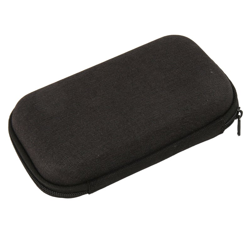 Mini EVA Storage Bag Shockproof Portable Universal Small Pouch for Wired Earbuds USB Cable Wall Charger Adapter Black - Image 2