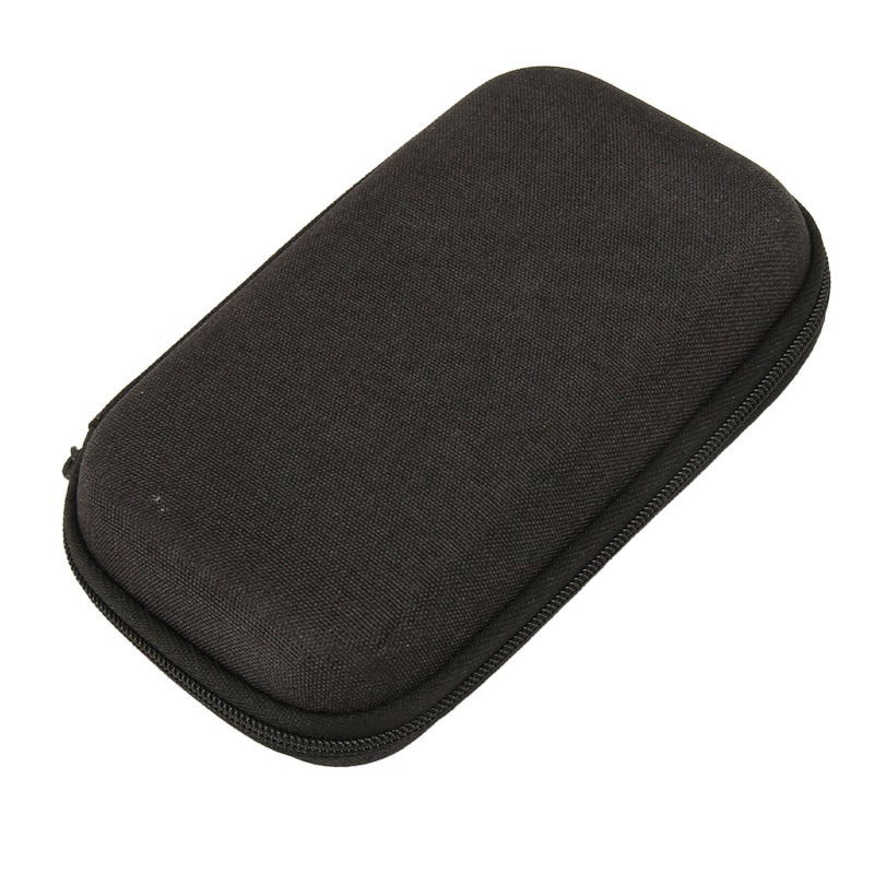 Mini EVA Storage Bag Shockproof Portable Universal Small Pouch for Wired Earbuds USB Cable Wall Charger Adapter Black - Image 5