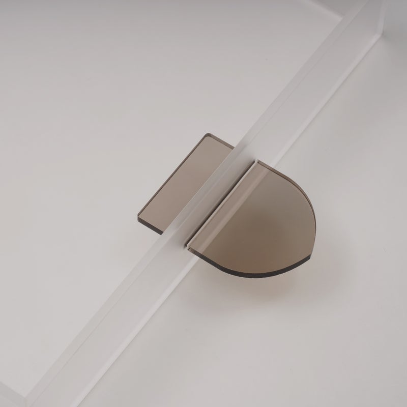 Dallaty Qurtuba Collection Dallaty Acrylic Tray Brown Handle, 59.5*30*5 cm - Image 2