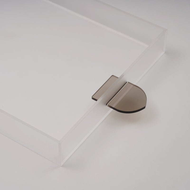 Dallaty Qurtuba Collection Dallaty Acrylic Tray Brown Handle, 59.5*30*5 cm - Image 3