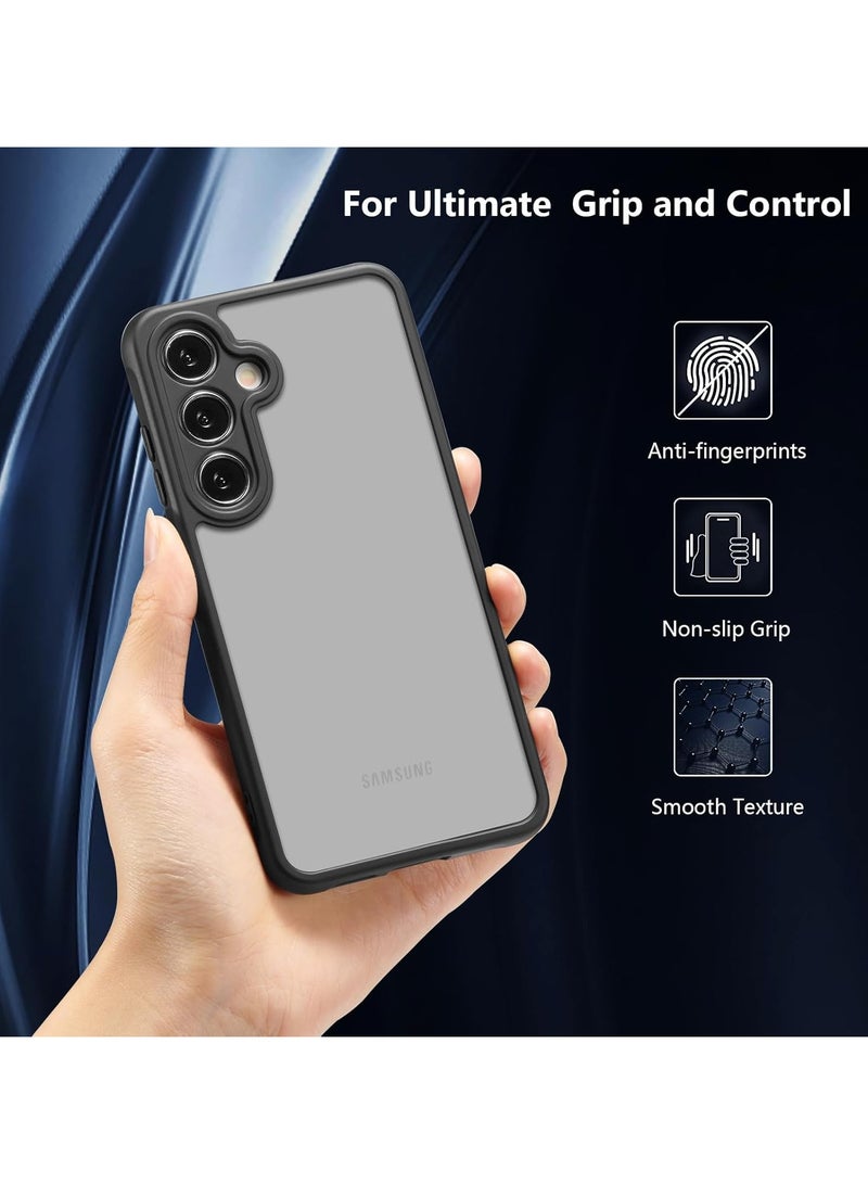 Case for Samsung Galaxy A56 - Slim Translucent Frosted Case,  Protection, Skin-Friendly, Black  - Image 3