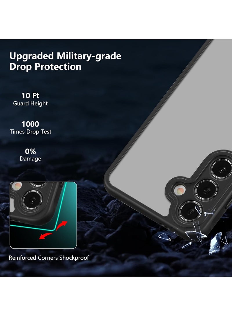 Case for Samsung Galaxy A56 - Slim Translucent Frosted Case,  Protection, Skin-Friendly, Black  - Image 4