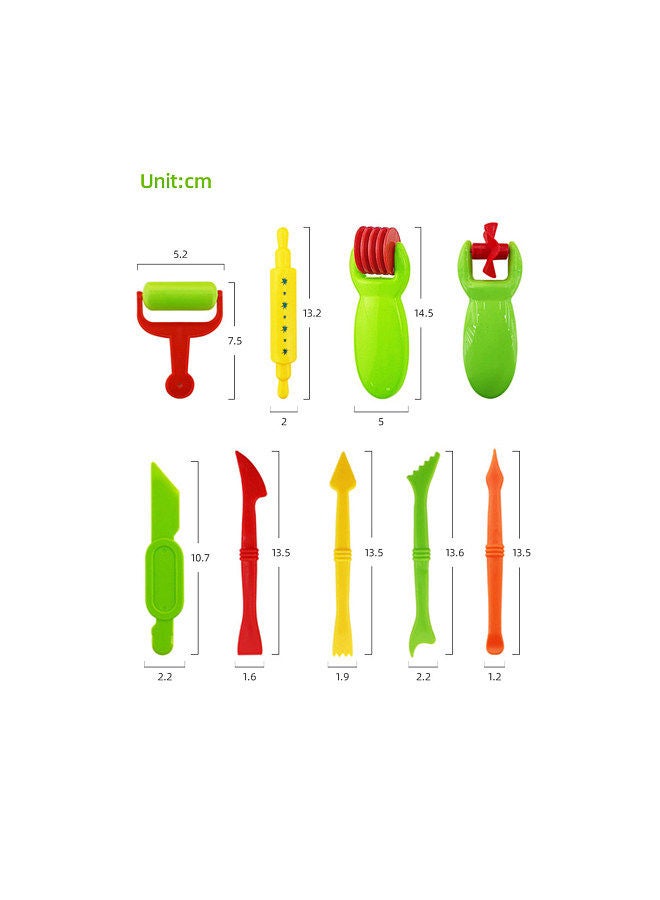 Generic 26 Pieces Play Dough Tools Playdough Accessories Set Various Plastic Molds Rollers Cutters Educational Gift for Children, Random Color  - Image 5