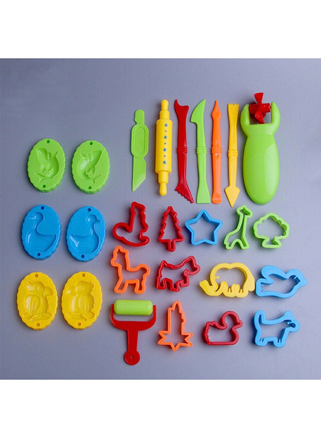 Generic 26 Pieces Play Dough Tools Playdough Accessories Set Various Plastic Molds Rollers Cutters Educational Gift for Children, Random Color  - Image 4