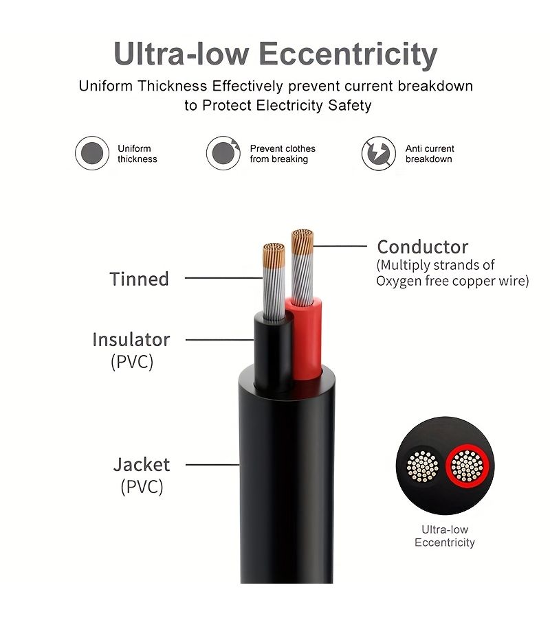 1 قطعة 18 20 22 24 26 قياس سلك كهربائي PVC ثنائي الموصل نحاس مطلي بالقصدير 24AWG 50 قدم 15 3M 12V 24V للمشاريع DIY شرائط LED السيارات مكبرات الصوت المعدات الإلكترونية الأجهزة المنزلية معدات الصوت أنظمة المراقبة طابعات ثلاثية الأبعاد صناعة القاطرات - Image 2