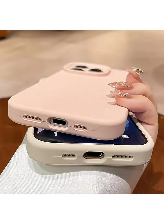 أغطية هاتف فاخرة غير لامعة ومقاومة للصدمات بتصميم بسيط، بلون وردي فاتح، متوافقة مع iPhone 12 Pro Max - Image 5