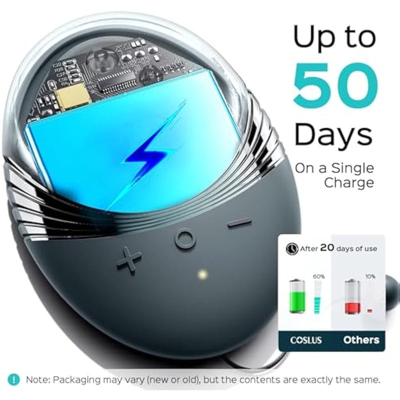 COSLUS Silicone Face Scrubber for Men: 5 Cleansing Modes Facial Cleansing Brush for Beard Care, Sensitive Skin - Deep Cleansing​ & Gentle Exfoliating, Waterproof Portable for Shower & Travel, Grey - Image 4