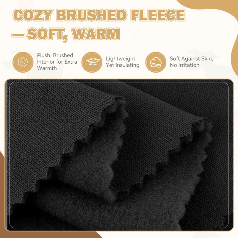 Waoduld 3XL Dog Sweaters for Large Dogs,Security Dog Hoodie,Warm Brushed Fleece Sweatshirt with Hood & Pocket,Leash Hole,Cozy Cold Weather Pet Clothes Sweater for Small,Medium,and Large Dogs,3XL - Image 4