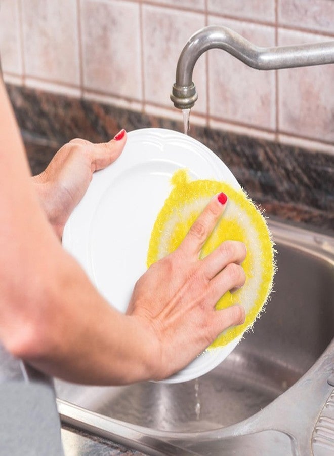 minkissy 4Pcs Lemon Kitchen Dish Cloths, Super Absorbent Washing Cloths for Dishes, Hanging Microfiber Rags for Kitchen Cleaning & Decor - Image 4
