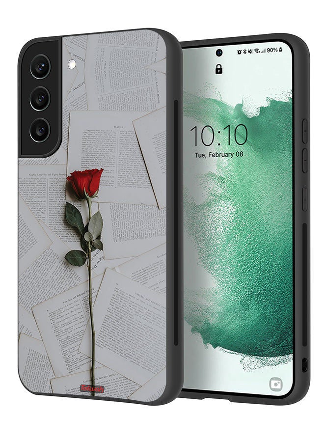 Tolwak Samsung Galaxy S21 FE 5G Protective Case Cover Rose On Papers - Image 1