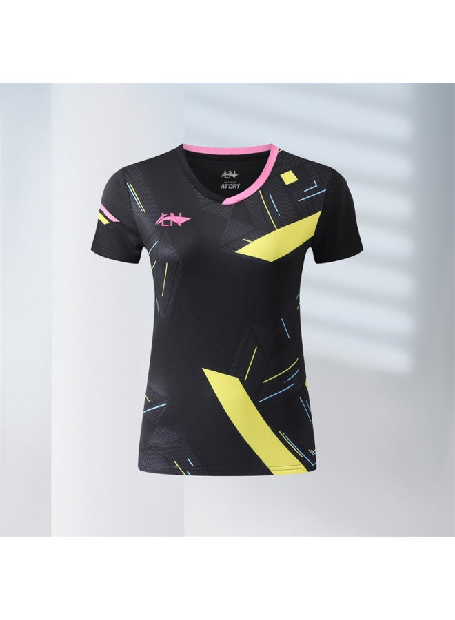 New Summer Badminton Suit Men's And Women's Breathable Volleyball Suit Short Sleeve Boys And Girls Children's Student Compeion Sportswear 3171