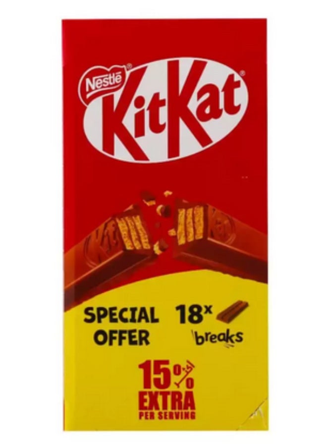 KitKat Nestle Kitkat 2 Finger Milk Chocolate Wafer Bar 18 X 20.5gms