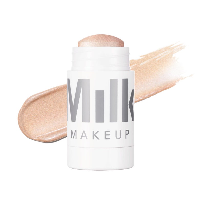 Milk Makeup Highlighter â€“ Cream Highlighter Stick for Face + Body with Radiant, Shimmery Glow â€“ Buildable, Blendable, Vegan Formula for All Skin Types â€“ Turnt (Golden Peach), 0.21 oz - Image 1