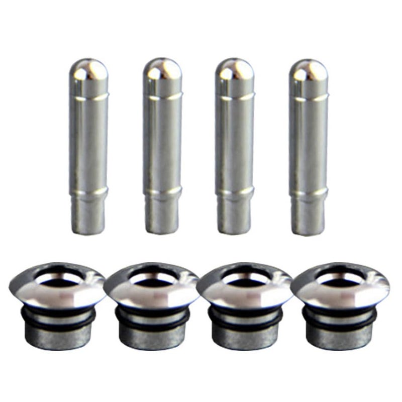 8 Pcs Electroplated Aluminum Alloy Interior Door Lock Knob Cover Decoration - Image 2