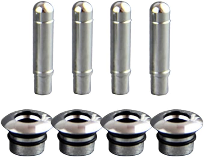 8 Pcs Electroplated Aluminum Alloy Interior Door Lock Knob Cover Decoration - Image 1