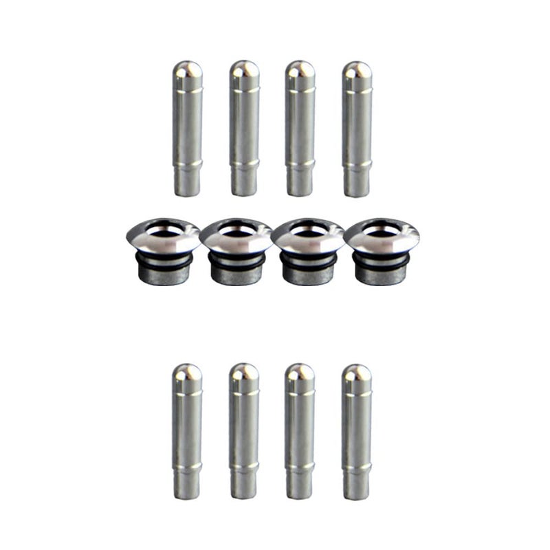 8 Pcs Electroplated Aluminum Alloy Interior Door Lock Knob Cover Decoration - Image 4