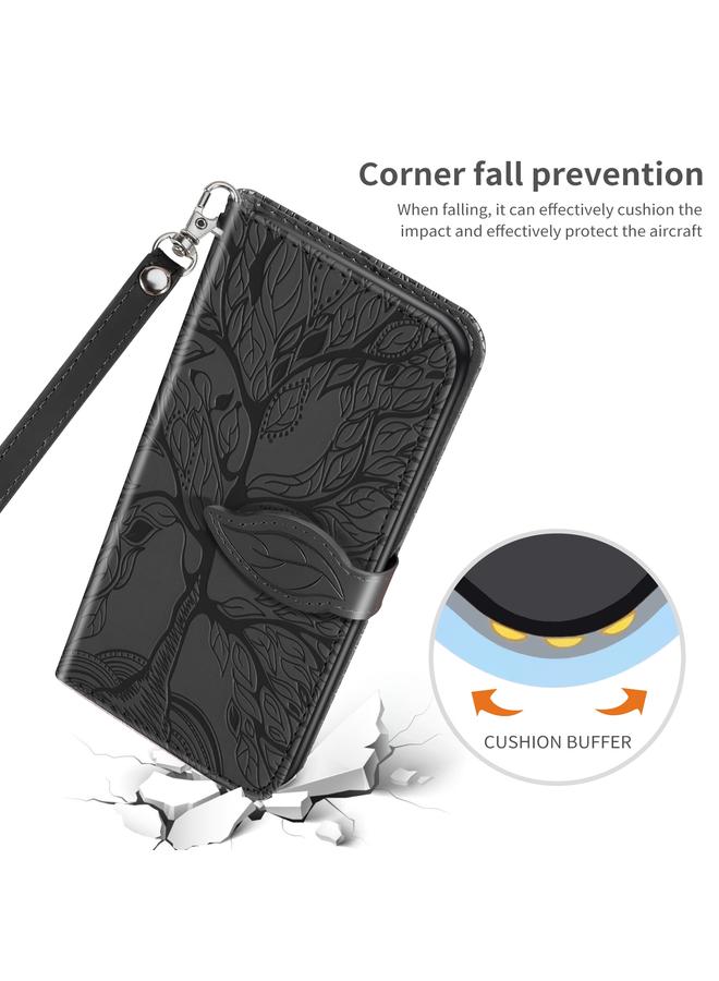 S-TOP Case For Samsung Galaxy S21+ 5G Life of Tree Embossing Pattern Horizontal Flip Leather Case with Holder & Card Slot & Wallet & Photo Frame & Lanyard - Image 5