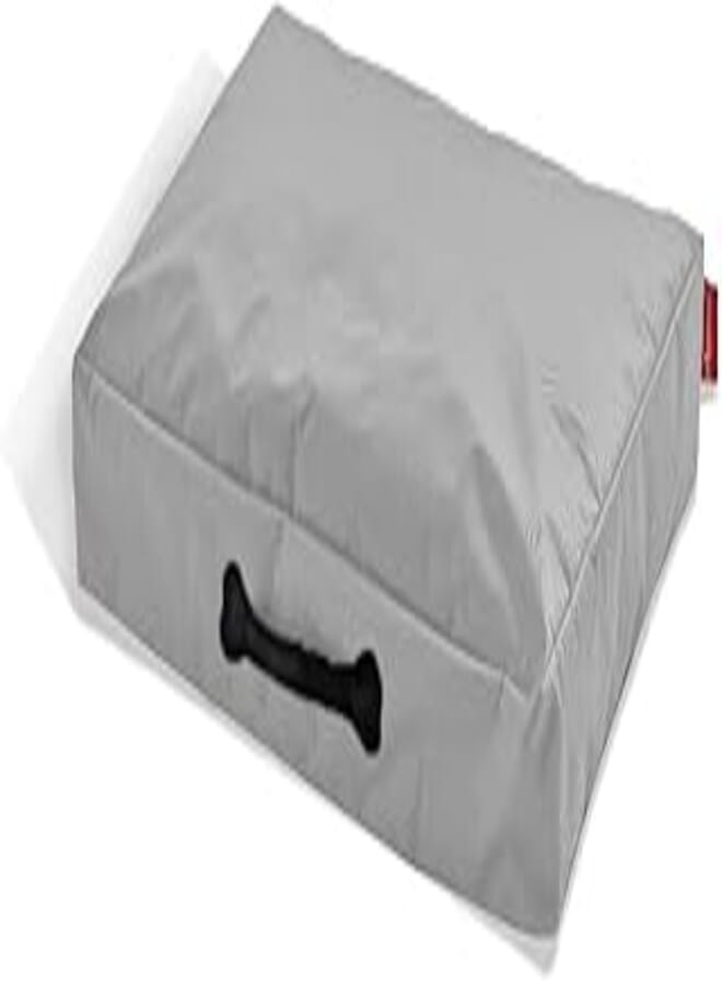 Ricrac Ratti Waterproof Lightweight Pet Bed, 80 cm x 60 cm x 15 cm, Light Grey Outdoor