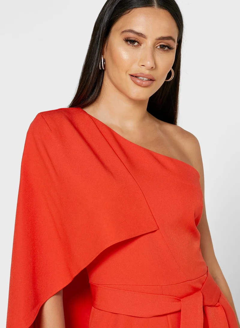 lavish alice One Shoulder Jumpsuit