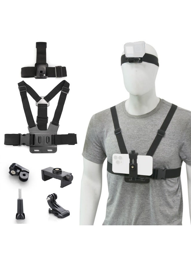 cartogivz Cartogivz Action Camera Chest Head Mount Harness Z4A7002F6E8FE399DA77FZ