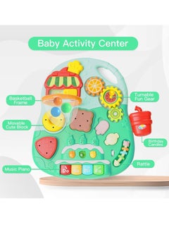 Gonice Baby Learning Walker with Wheels, Baby Activity Walker, 2 in 1 Baby Push Walkers and Activity Center, Walker for Baby Boy Girl (Green)  - Image 3