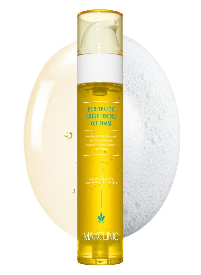 maxclinic [K-Beauty] PuriteaToc Revitalizing Oil to Foam - All-in-One Korean Face Wash Oil-Based Foaming Facial Cleanser - Purifying & Skin Clarifying Makeup Deep Cleansing Oil for Dull Skin Types 3.88 fl oz - Image 1