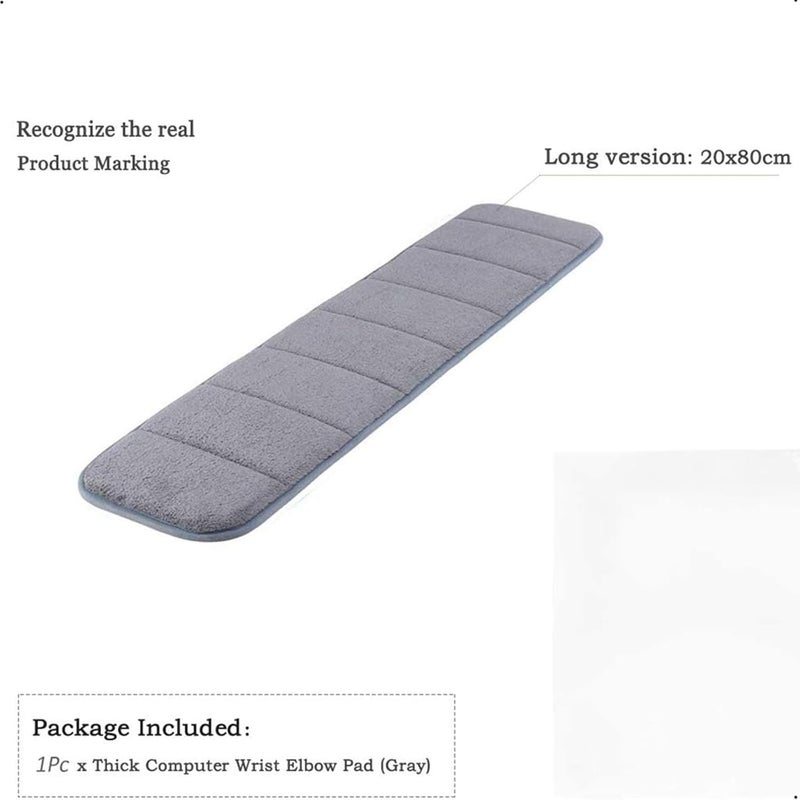X spring Computer Wrist Elbow Pad, Ergonomic Computer Elbow Wrist Pad, Keyboard Wrist Rest Elbow Support Mat, Premium Memory Cotton Desktop Keyboard Arm Rest Support Mat For Office, Working, Gaming - Image 5