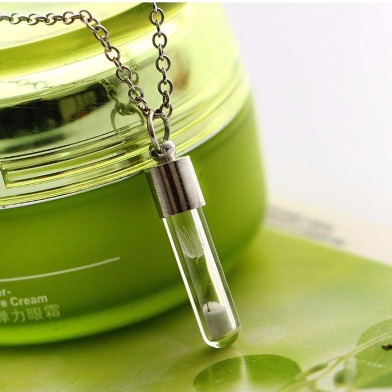 Manufacturer Mini Wishing Glass Bottle Necklace Twist Wire Openable Drift Bottle Pendant Fetal Hair Bottle Pendant - Image 5