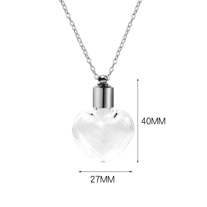 Manufacturer Mini Wishing Glass Bottle Necklace Twist Wire Openable Drift Bottle Pendant Fetal Hair Bottle Pendant - Image 1