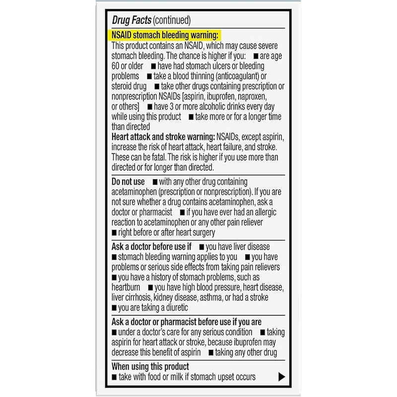 جوود سينس GoodSense Dual Action Acetaminophen and Ibuprofen (NSAID) Tablets, 250 mg/125 mg, Back Pain, 18 Count - Image 3