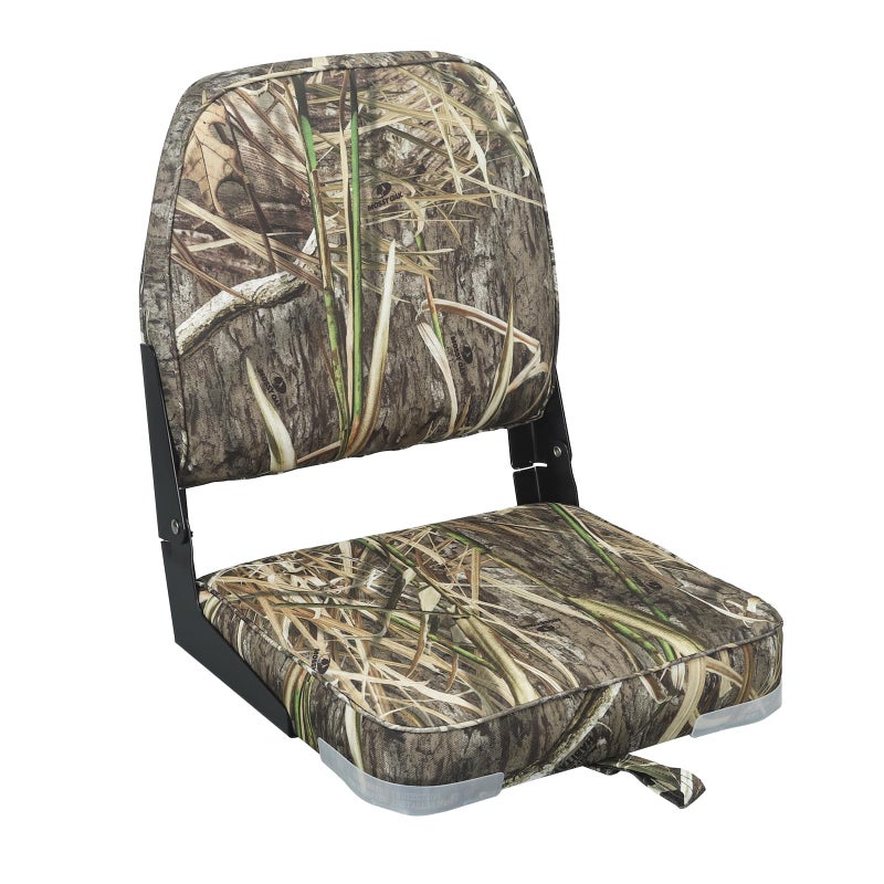 ERGOSEAT Folding Boat Seats Padded Folding Boat Chair with Backrest Marine Bass Jon Boat Seat - Image 1