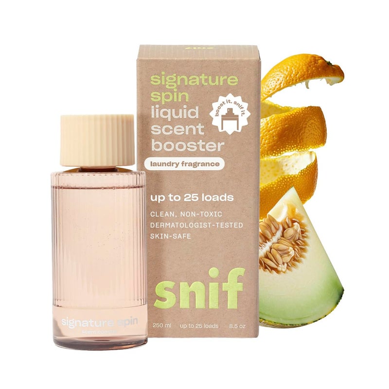 Snif Signature Spin Scent Booster, Classic, Clean and Crisp Scent, 25 Loads, Non-Irritating to Skin, Clean, Non-Toxic, Vegan, Cruelty Free, 8.5oz - Image 1