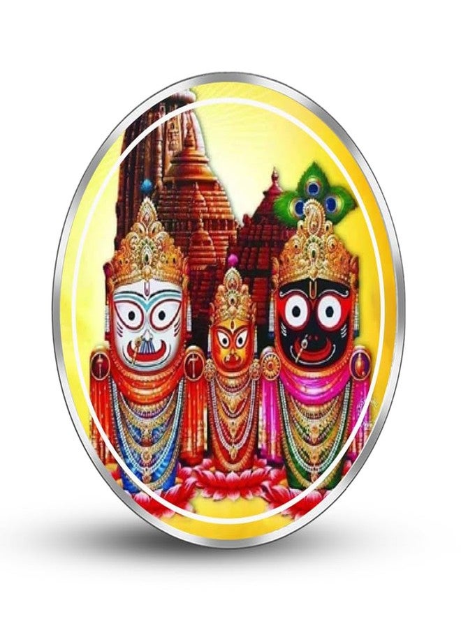 Silviya BIS Hallmarked Round Lord Jagannath 999 Pure Silver Coin (20 Gm) : Puri Rath Yatra Gift | Hindu Deity | Temple Offering | Devotional Gift | With Certificte of Authenticity - Image 2