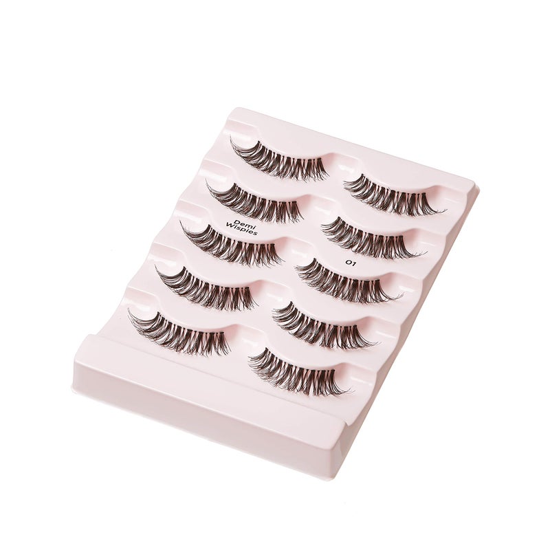 i.Envy i-ENVY 5 Pairs Demi Wispies False Lashes Multi Pack Natural Look Premium 100% Human Hair Fluffy Eyelashes, Volume & Curl, Lightweight, Comfortable, Reusable (3 PACK) - Image 5