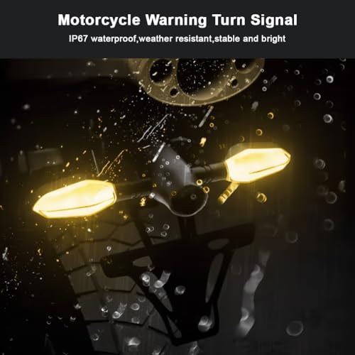 STHIRA® E-Bike Signal Turn Light with Ground Projection, RGB Motorcycle Turn Light with 3 Mode, IP67 Waterproof High-Brightness D12V E-Bike Wiring Warning Light for Front & Rear Installation - Image 3