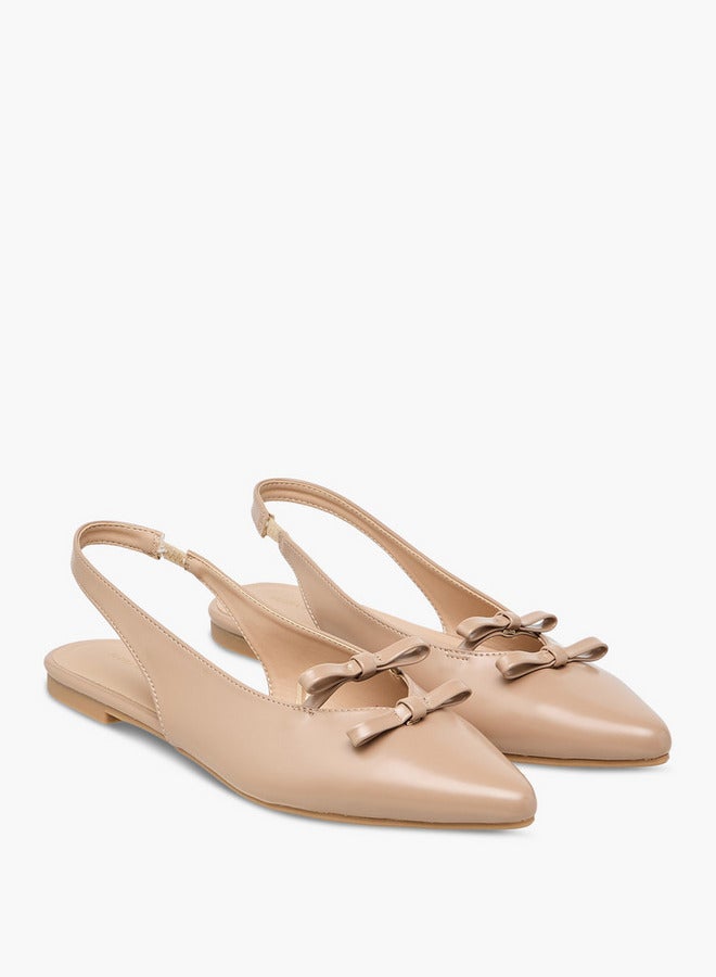Flora Bella By Shoexpress Women Bow Detail Slingback Shoes  - Image 1