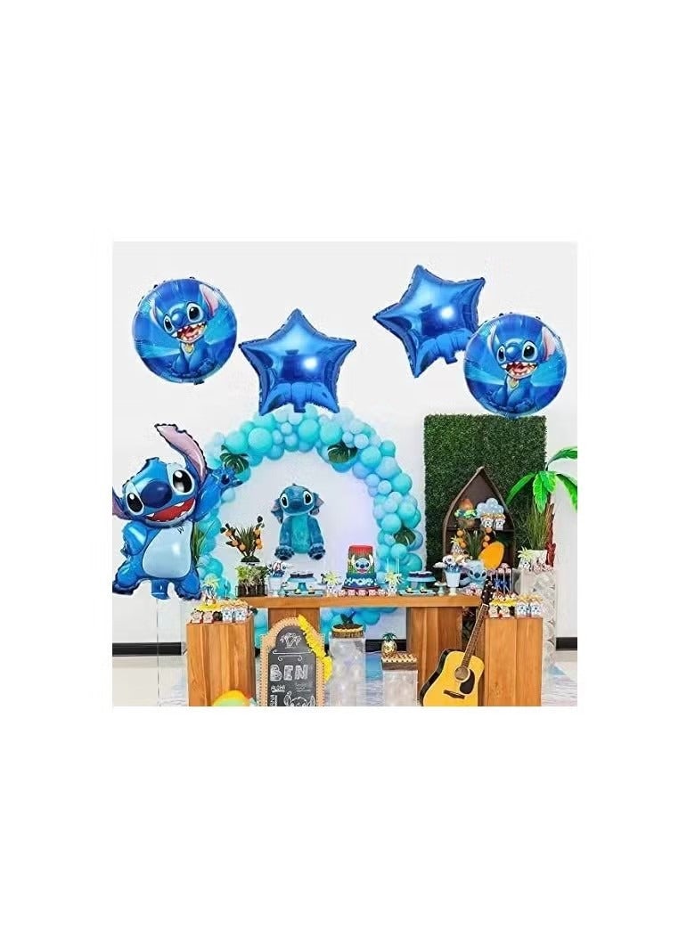 RATSAW 5 piece Stitch shaped aluminum film balloon decoration set - Image 3