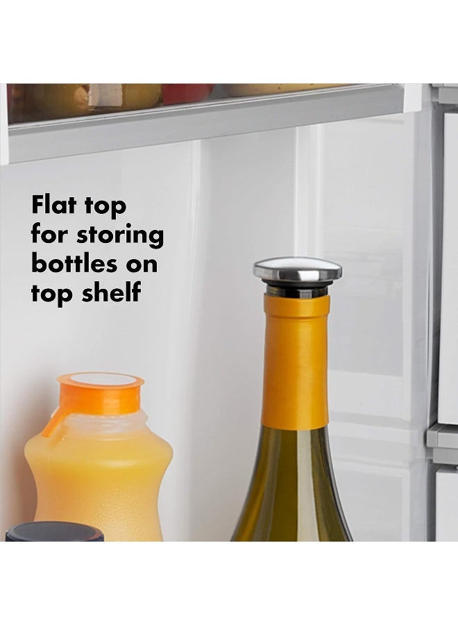 OXO Steel Spillproof Wine Stopper Set  - Image 2