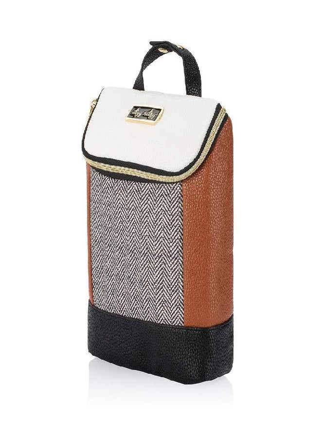 Itzy Ritzy Itzy Ritzy Insulated Bottle Bag - Keeps Bottles Warm or Cool - Holds 3 Bottles & Features Interior Pocket for Ice Pack (Not Included), Coffee and Cream, 12 inches  - Image 3