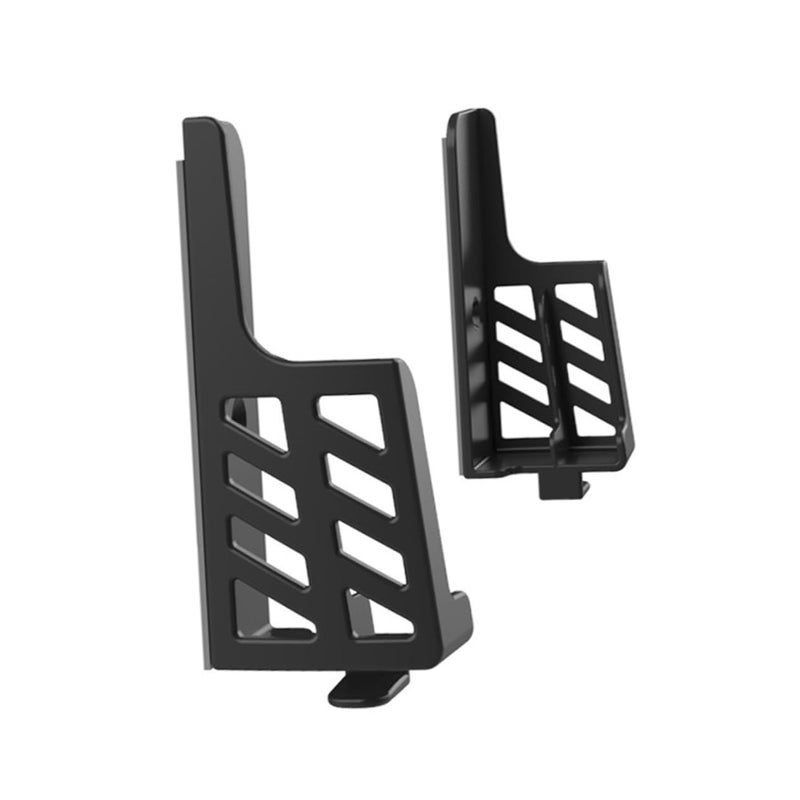 Dual Slot Phone Tablet Holder Black for Kitchen Recipes Online Learning - Image 2