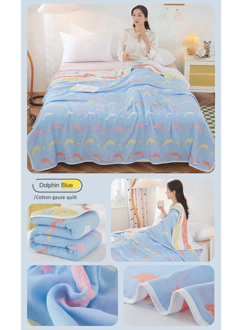 Y&D 120*150cm Six Layer Absorbent Cotton Towel Summer Cool Blanket  - Image 4