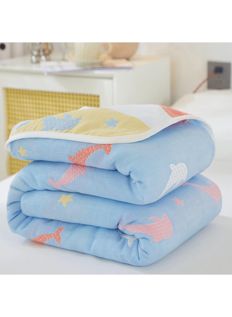 Y&D 120*150cm Six Layer Absorbent Cotton Towel Summer Cool Blanket  - Image 1