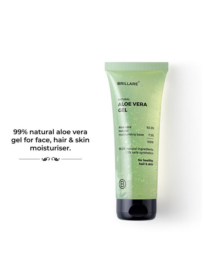 BRILLARE Natural Aloe Vera Gel - Ultimate Moisturiser For Face, Hair & Skin | Pure, Hydrating, Soothing Care, 200 Gm - Image 2