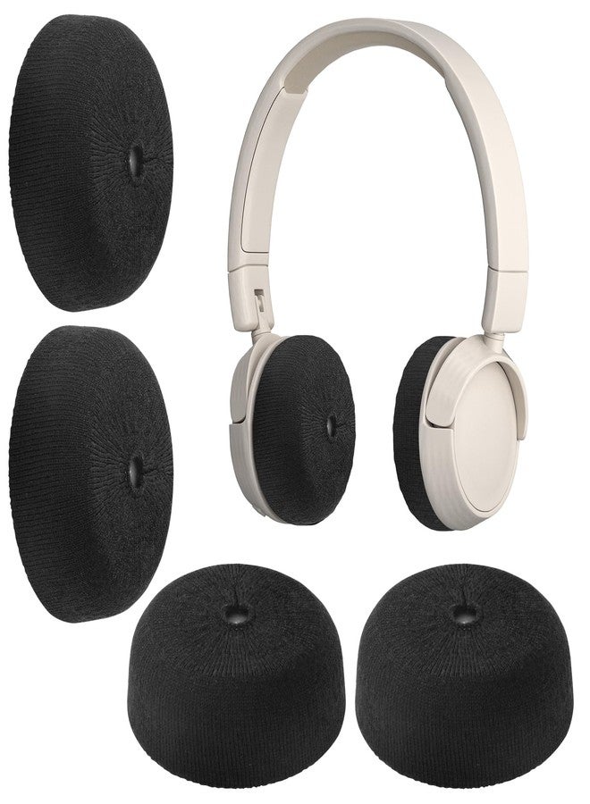 PChero Headphone Ear Pads Covers with Stretchable Knit Fabric, PChero 2 Pairs Earpads Sweat Cover Washable Sanitary Earcup Protectors for On-Ear Headset, Fit 1.57" - 3.14" Ear Cushions - Image 1