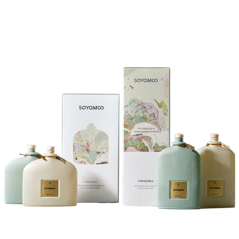 Morandi color indoor fire-free aromatherapy wholesale aromatherapy bedroom high-end fire-free rattan fragrance toilet aromatherapy - Image 5