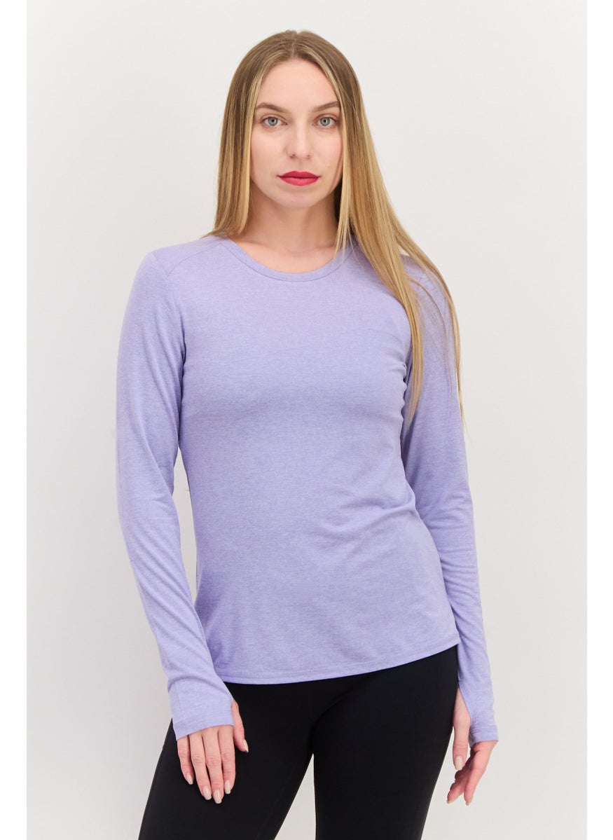 Women Sportswear Fit Long Sleeve Outdoor T-Shirt, Lilac - pzsku/Z4A71831C80C682BB3212Z/45/_/1737642434/58510b19-6045-4566-a1b6-7649af1f81bc